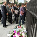People enter the Notre-Dame cathedral where an ecumenical church service for relatives and families of the passengers of Air France's flight 447 that vanished Monday over the Atlantic ocean, is to take place Wednesday June 3, 2009 in Paris.