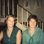 Marie and Erika at George and Maria's housewarming, 1970