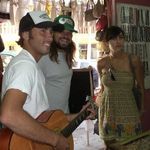 This was in Puerto Nuevo, Mexico on one of our weekend vacations with Brian Clinebell and Sarah Sanaee. Adrian was on the brink of being talked into buying this guitar from a street side vendor, but escaped with free tequila shots instead. They try to get their patrons tipsy to up their sales. :)