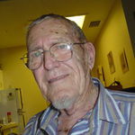 Carl in his apartment at Timber Pines in 2004