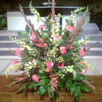 Picture of the flowers Daryl took out in memory of both Janice, and his late father, J.D., at Second Baptist Church, Little Rock, Arkansas (Daryl's one time church home).