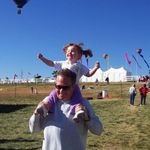 Uncle Jeff with Rhiannon at Great Reno Balloon Race