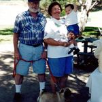 Grandma and Grandpa with Buttons and Grand-Daughter #2, Emily Rose Brezarich.