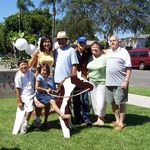 Dad and Mom with his son Leonard Brezarich's family: wife Grace, Sons Austin and Noah, and Daughter Emily