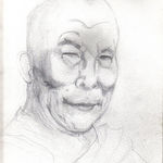 Another of Moms sketches the Dahli Lama