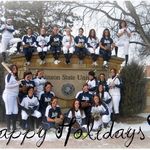 Dickinson State University team Christmas photo, 12/12/2009.