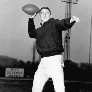 In ths Nov. 27, 1942 file photo, Pittsburgh Steelers football player Bill Dudley is shown. Pro Football Hall of Famer "Bullet" Bill Dudley, a runner, passer, punter, placekicker and defensive back during a nine-year career, died on Thursday, Feb. 4, 2010