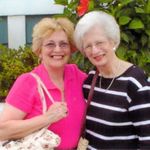 Ann with Patty Pedrick, dear Cumberland friend and Library supporter