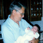 With Granddaughter Katie in 1986.
