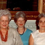 Ann with fellow 1984 Cumberland Woman's Club officers Barbara Smith (Ann's left) and Hilda Nuckols. (right) and  