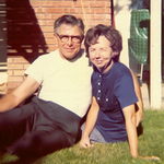 Mom & Dad backyard of Camolin house in Lancaster