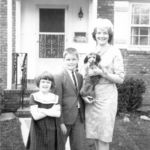 Eva, Jimmy and Diane in front of their house on Christie Street in New York (~1965)