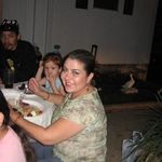 Rebecca and Isabella at the party