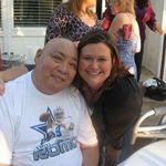 Crystal and Luis at his Steak Dinner Party.