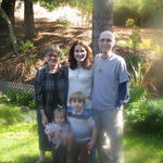 Ken and Marilyn with family friends Brinton Clark, Hayden (5) and Elise (2) on a visit to see Ken in October 2009.