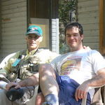 Deschutes River, Oregon June 2008. Ken and Matt
