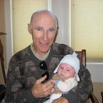 Ken with Hayden Hubbard, son of family friend Brinton Clark,  November 2004