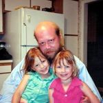 Peter with his girls (age 5)