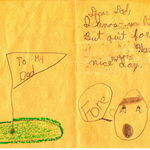 Father's Day card from Dan to Tom.
