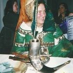 Sandy at a P.E.E.R.S. medieval banquet