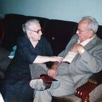 Konstantina Tsouvalas with her brother Dr. Velonis in Greece 1989