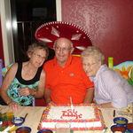 Dad and his 2 "favorite girls" celebrating his birthday last year.
