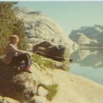 Gwen hiking in Yosemite, 1970s