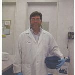 Pat loves science. The photo recorded his passion and dedication to what he was doing.
