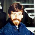 Pat in his office during his postdoc in the Spector Lab, UCSD