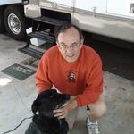 Rich and his dog Tony.