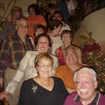 Celebrating with the family in Puerto Rico. (2003)