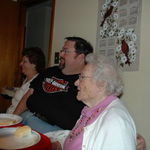 Having a good time with family.