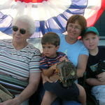 Grannie enjoying the Pelicans baseball 2005
