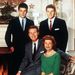 The Nelson Family, Ozzie and Harriet with sons Ricky, left, and David, pose in their television home in this undated photo.