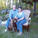 Mom, Dad and Jake. Jake died a few months later from kidney failure. 