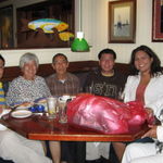 With Mr. Yap's Family at dinner.