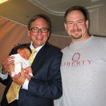 This is the first picture of Gary with our "miracle baby" I tittled it "with Super Gary"