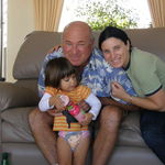 Steve and Colette visiting family - 2008