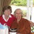 Marion and Kay Weitzman celebrating Marion's birthday.