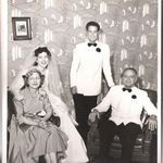 Mom & Dad, Grandma & Grandpa at wedding in 1952