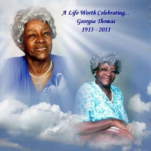 Mrs. Georgia Beatrice Kelley "Mama" Thomas